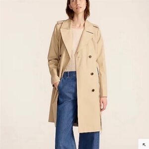 J. Crew Icon Trench Coat Tan Size 6